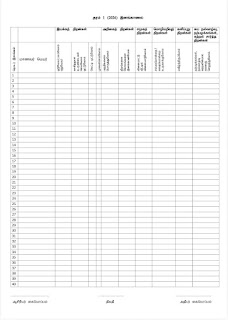 Grade 1 2026 இனங்காணல் படிவம்